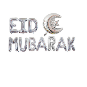 Folieballong - Eid Mubarak med M�ne og Stjerne